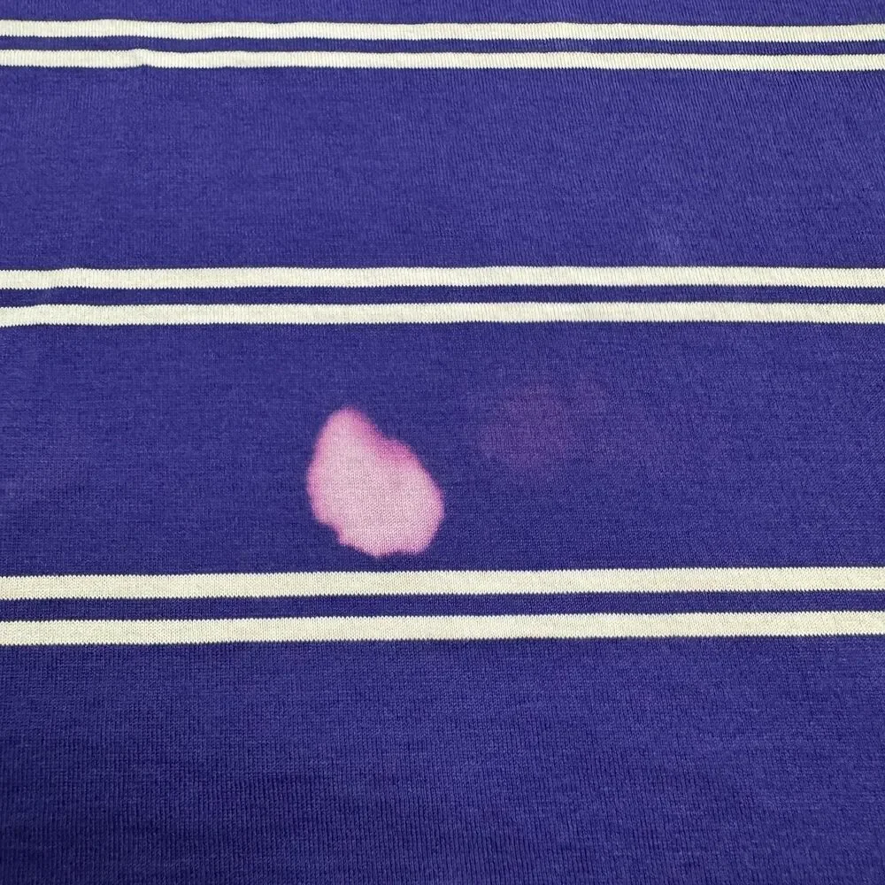 Polo Ralph Lauren Striped Polo Shirt Mens Large Purple White Pima Cotton Casual